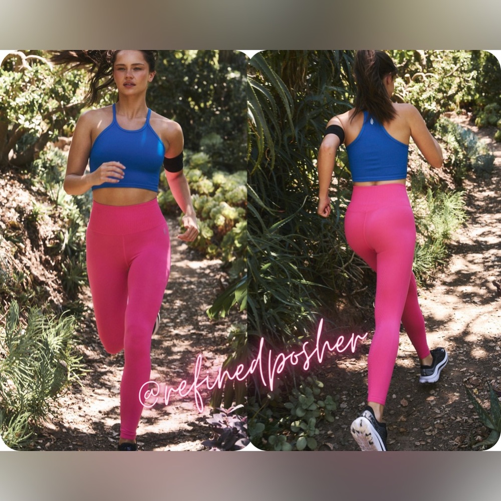 Free People Movement Good Karma Leggings size XS/S & M/L NEW Electric Peony